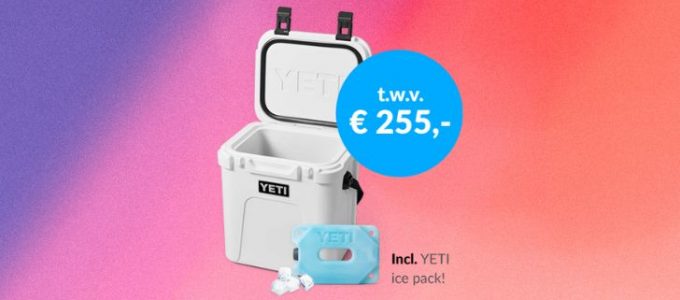 Win een YETI koelbox t.w.v. € 255